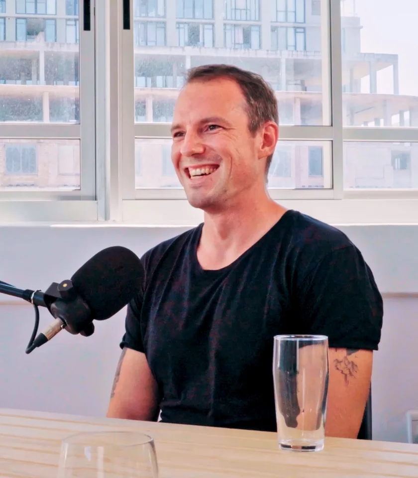 Björn Keune laughs