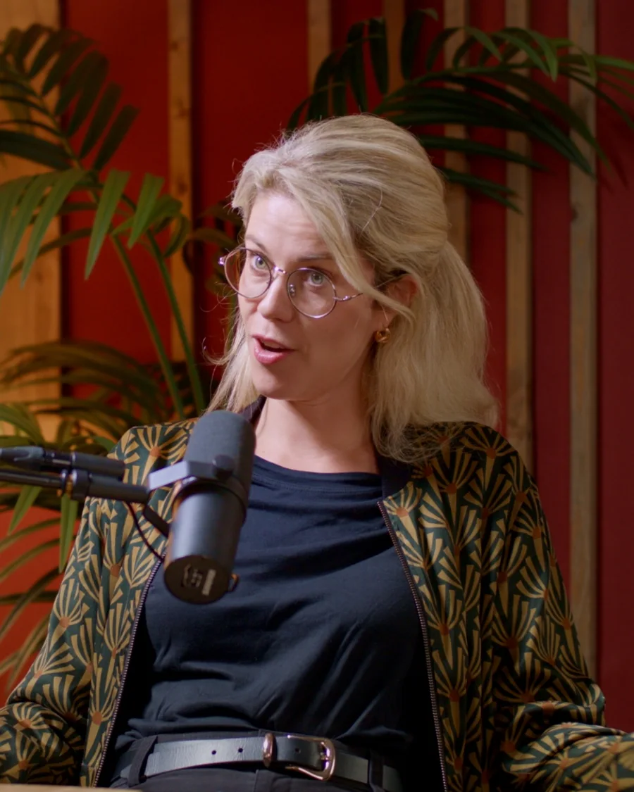 Dana von der Heide im Gespräch im Founder-Mode-Studio