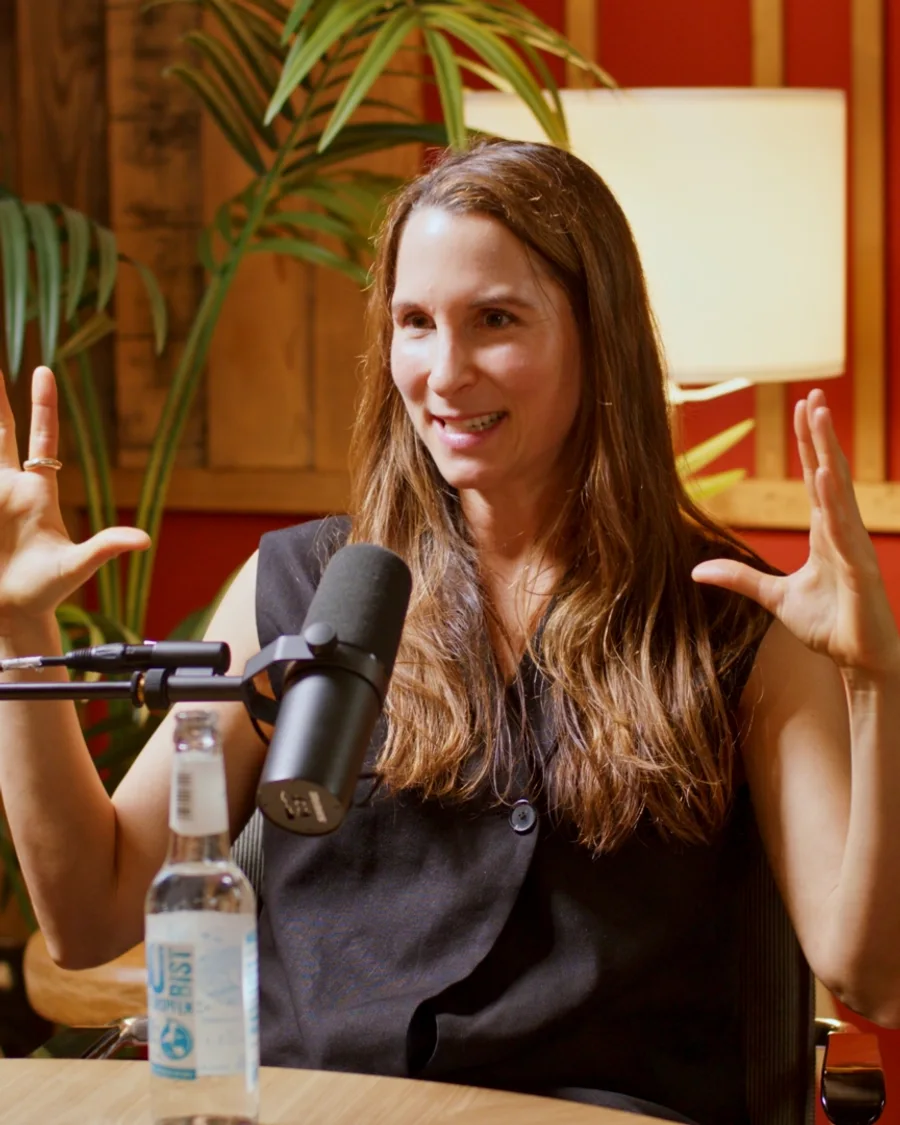 Jenni Baum-Minkus im Gespräch im Founder-Mode-Studio