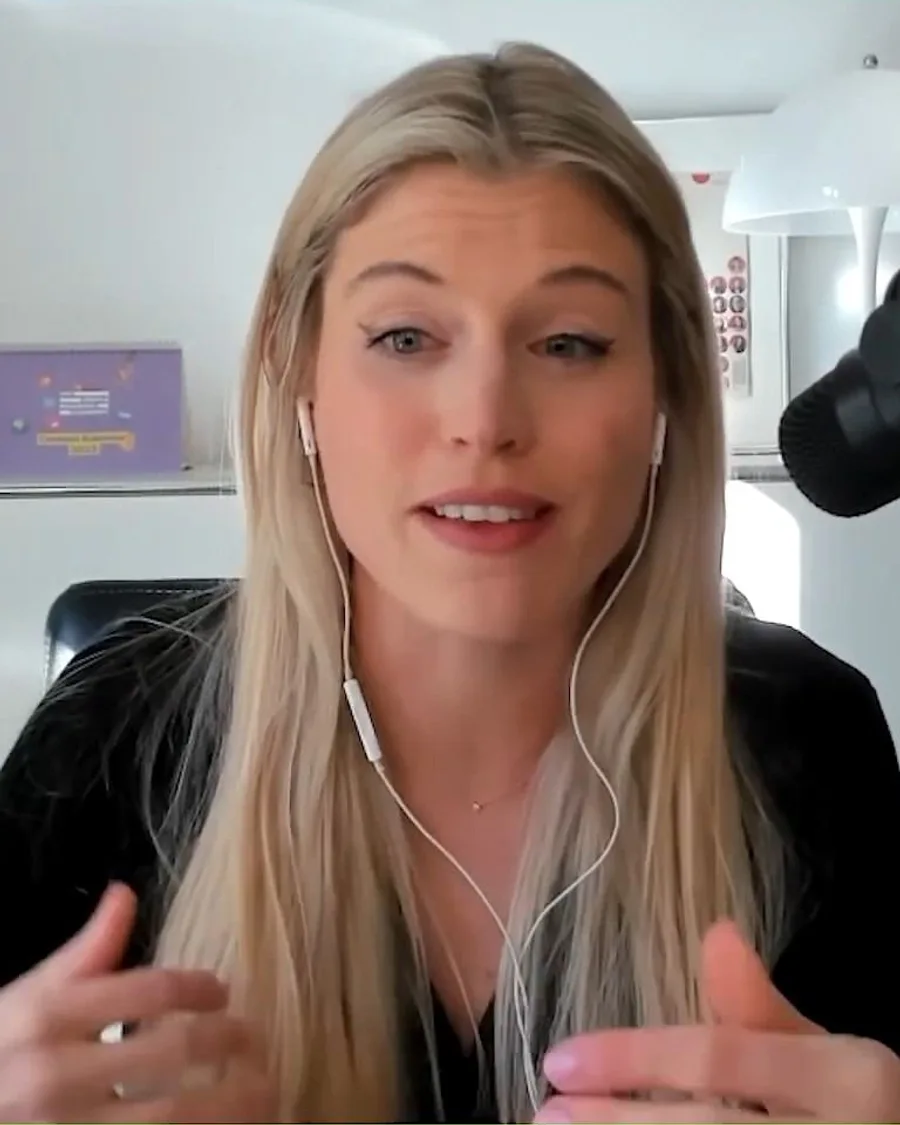 Céline Flores Willers erklärt im Founder-Mode-Gespräch (Remote-Aufnahme)