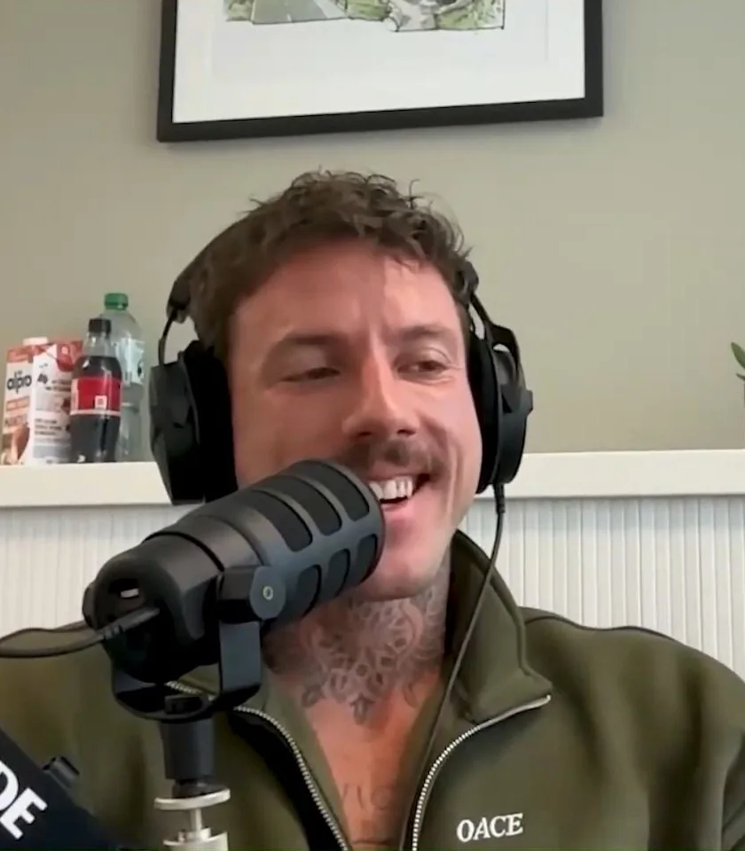 Christian Wolf laughing