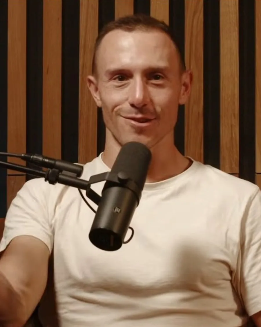Fabian Silberer talking in a Founder Mode conversation (remote recording)