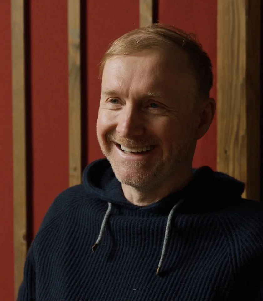 Lukasz Gadowski laughing