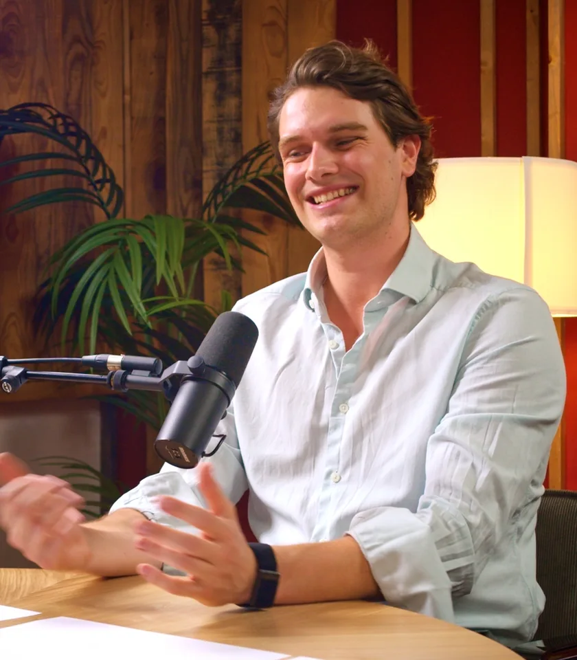Niklas Schwab lacht